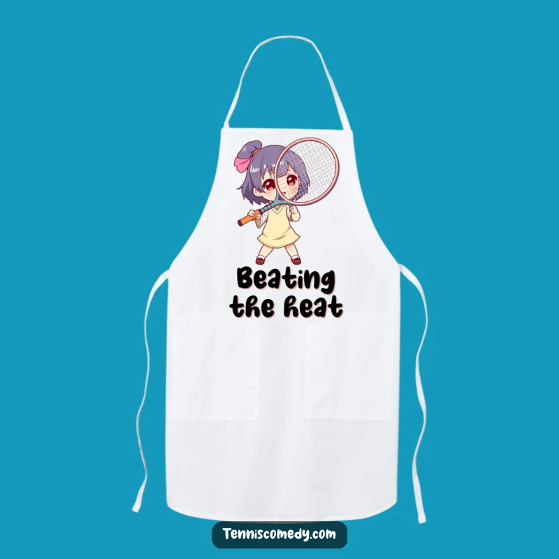 Funny Tennis Racket Fan Apron: Cook Cool with Humorous Style