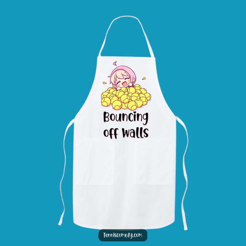 Funny Tennis Ball Tumble Apron - Cook with Playfulness, Perfect Funny Gift