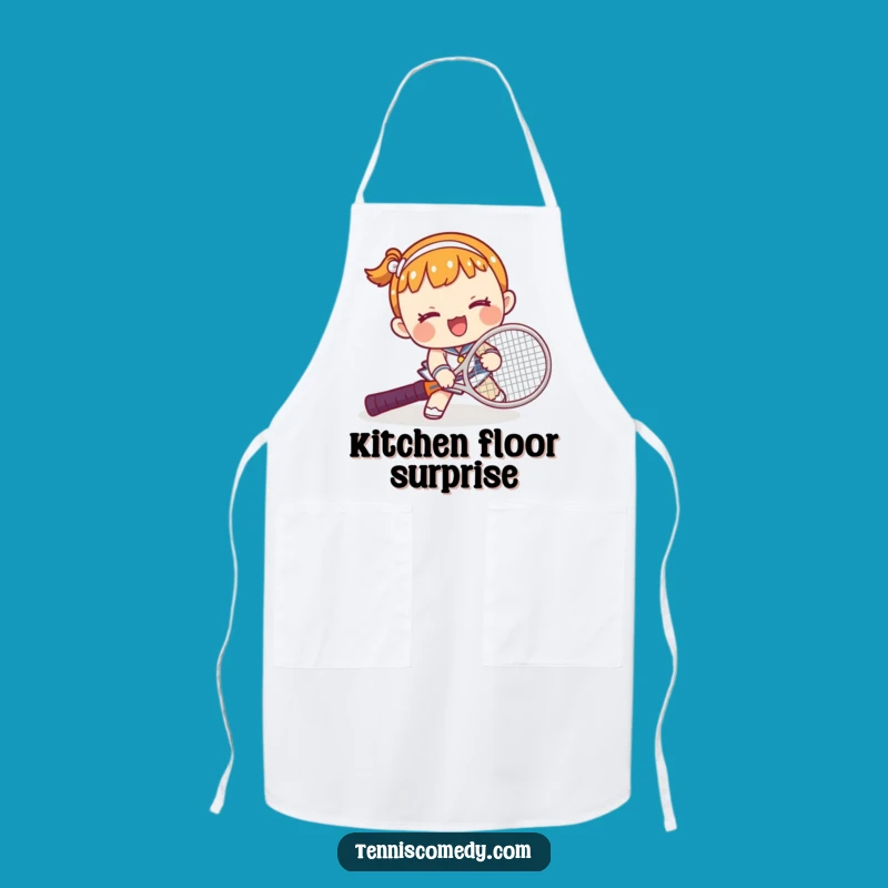 Funny Kawaii Tennis Oopsie Apron: Hilarious Gift for Kitchen Goofs