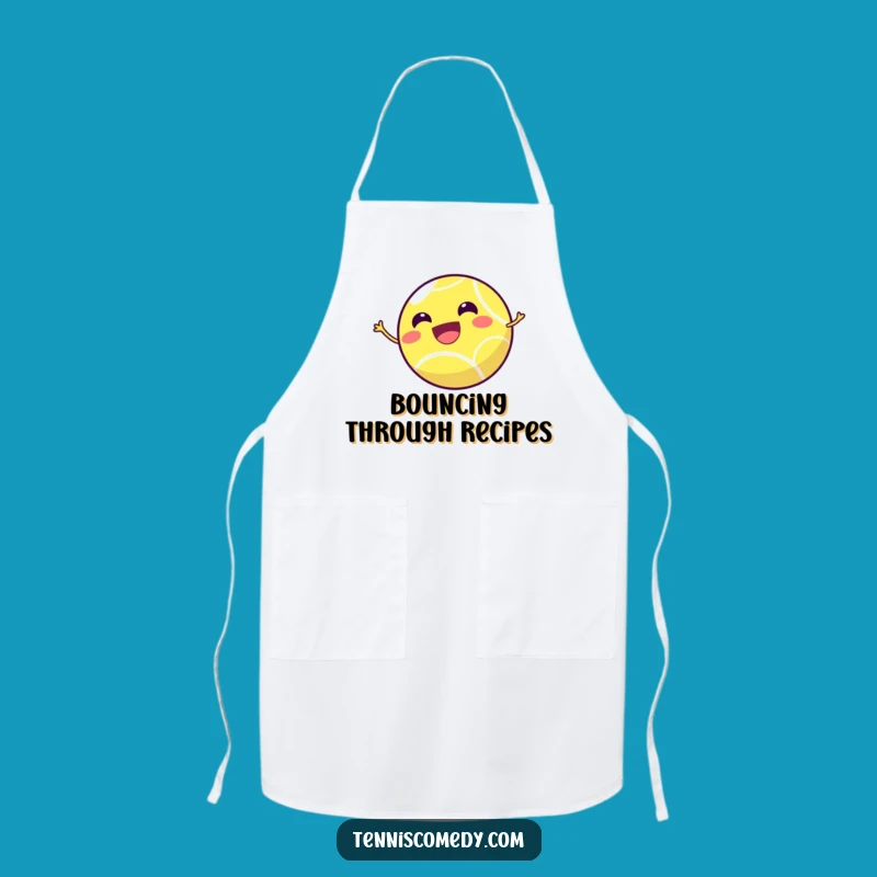 Funny Tennis Ball Apron: Kitchen Ace, Playful Cooking Gift!