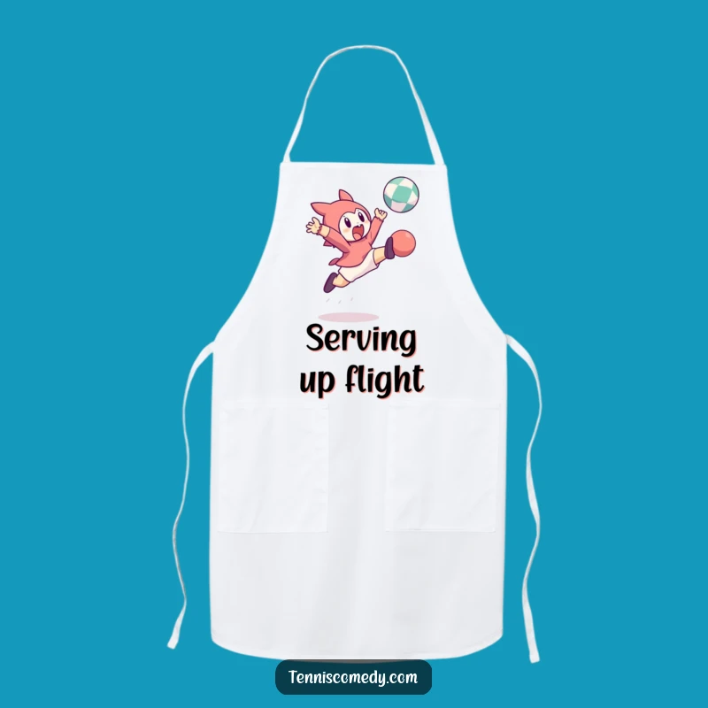 Funny Leaping Character Bouncing Ball Apron A Kitchen Action Gift