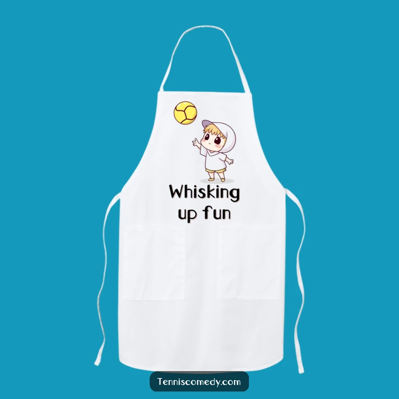 Funny Tennis Toss Apron - Watching Spin Kitchen Fun, Novelty Gift