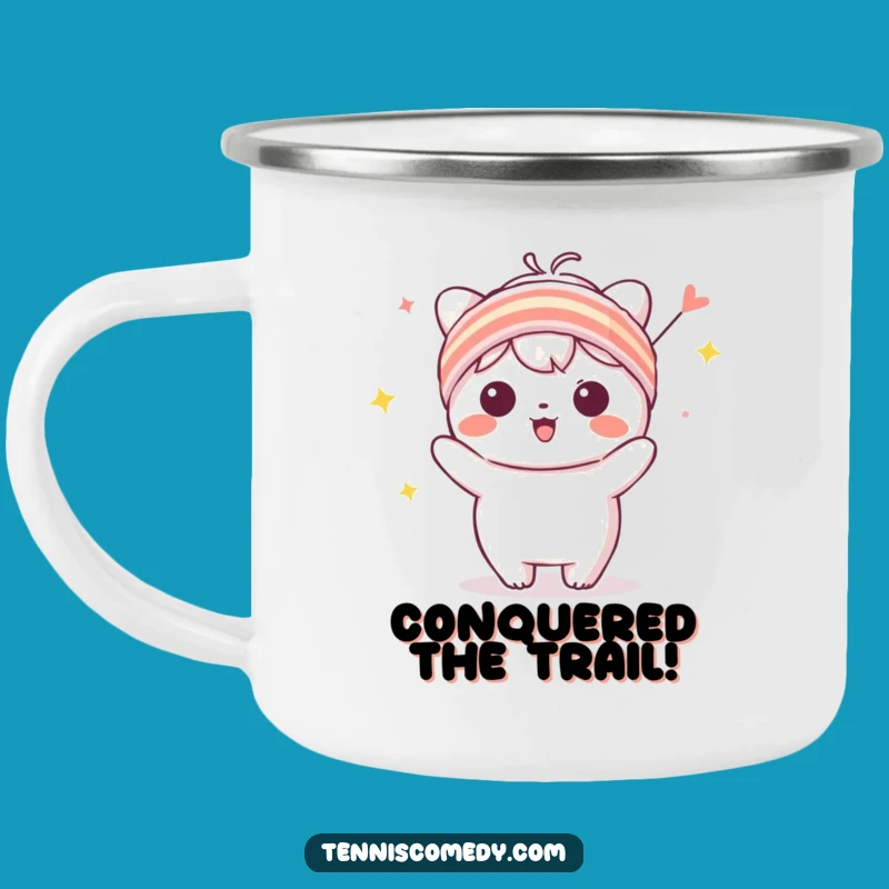 Adventure Funny Sweatband Camping Mug - Celebrating Outdoor Gift