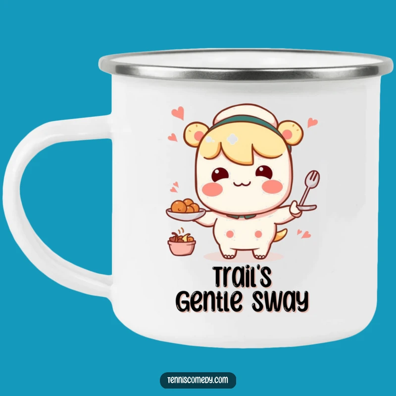 Funny Wobbly Serving Camping Mug: Kawaii Motion - Outdoor Humorous Gift!