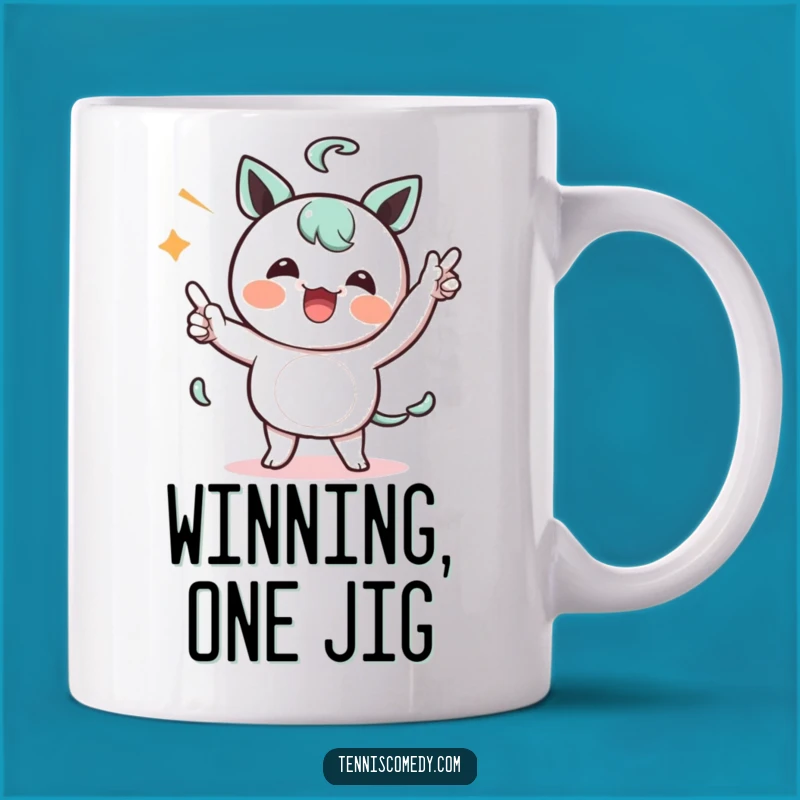 Funny Celebration Character Mug: Kawaii Dance Point - Hilarious Gift!