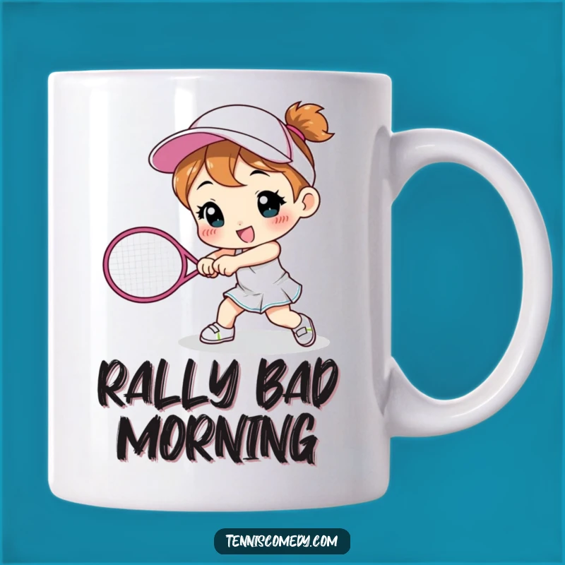Funny Tennis Smash Mug - Cute Character Tantrum Gift for Sports Fans