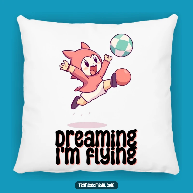 Funny Leaping Character Bouncing Ball Pillow A Comfy Action Accent