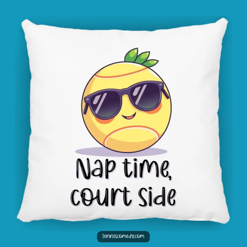 Funny Tennis Ball Sunglasses Pillow - Comfy & Quirky Gift for Decor Lovers