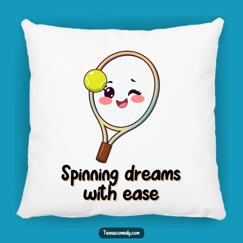 Funny Tennis Racket Pillow: Cozy Spin, Soft & Playful Gift!