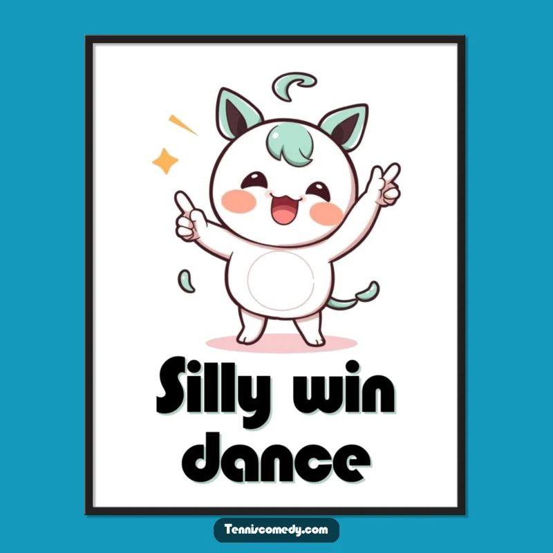 Funny Celebration Dance Digital Art: Kawaii Print - Instant Humorous Decor!