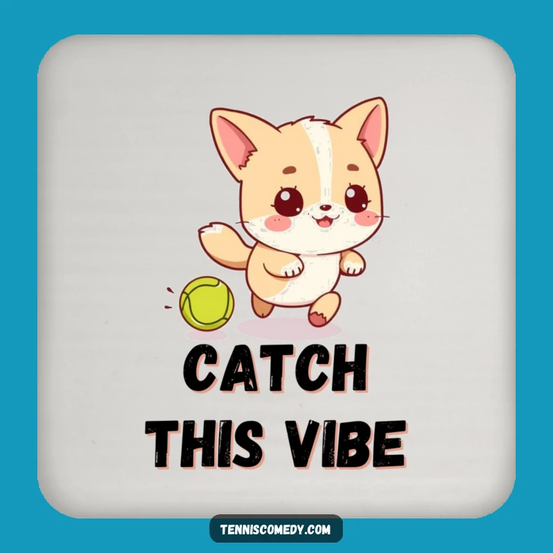 Funny Kawaii Tennis Ball Coaster: Playful Protection for Surfaces