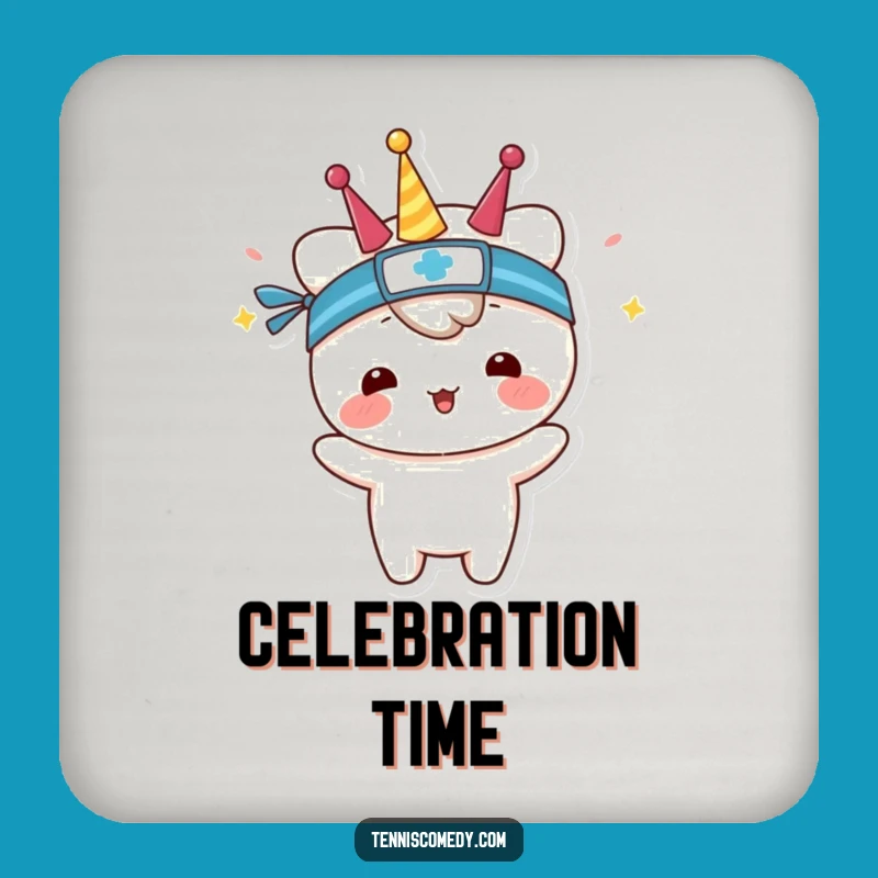 Funny Kawaii Tennis Coaster: Sweatband Protection, Unique Funny Gift