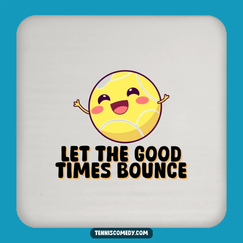 Funny Tennis Ball Coaster: Playful Protection, Charming Sports Gift!