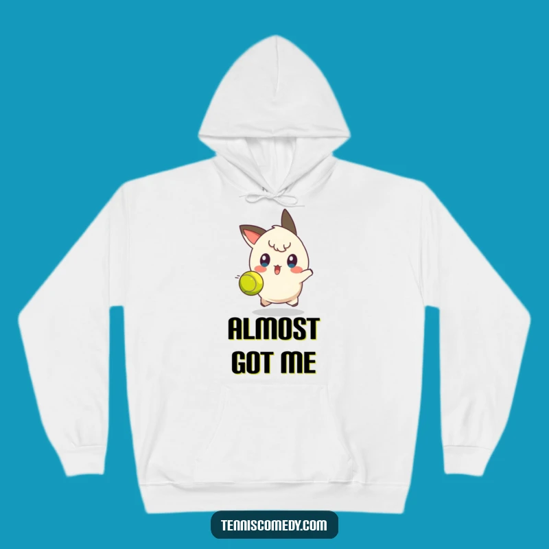Cozy Funny Tennis Dodge Hoodie: Surprised Face for a Warm, Hilarious Gift