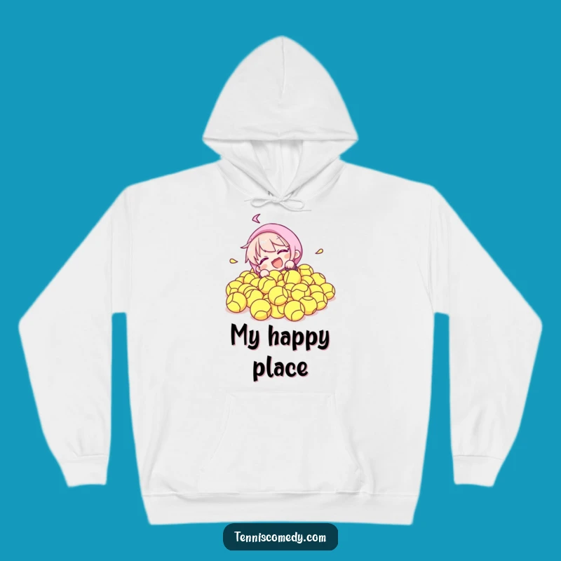 Funny Tennis Ball Tumble Hoodie - Cozy Comfort, Perfect Funny Gift