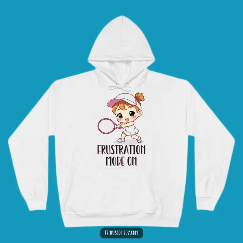 Funny Tennis Smash Hoodie - Cozy Cute Character Sweatshirt Gift for Players