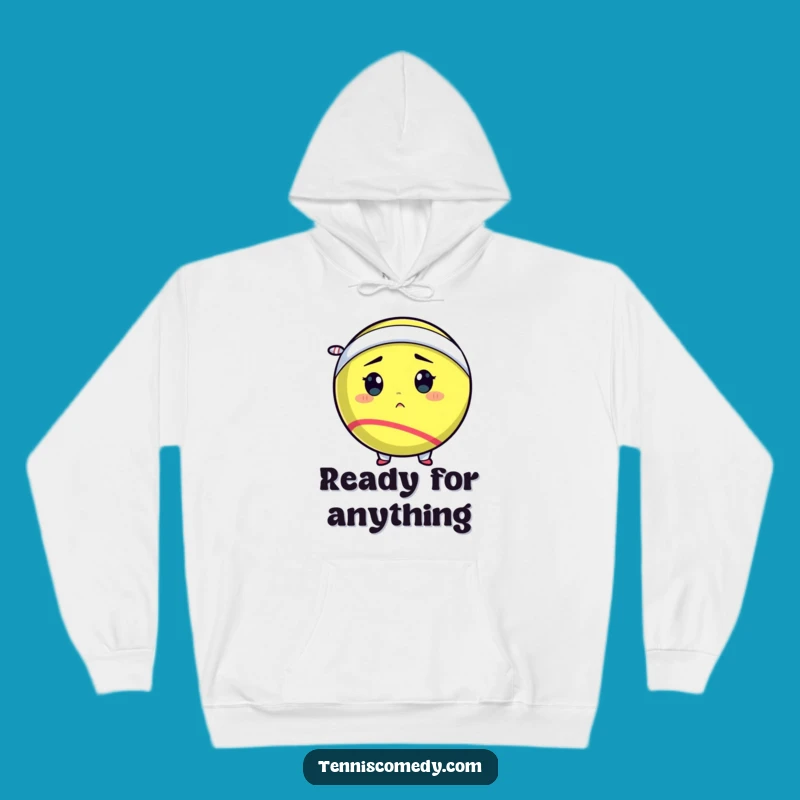 Funny Tennis Ball Hoodie: Cozy Champion, Warm & Determined Gift!
