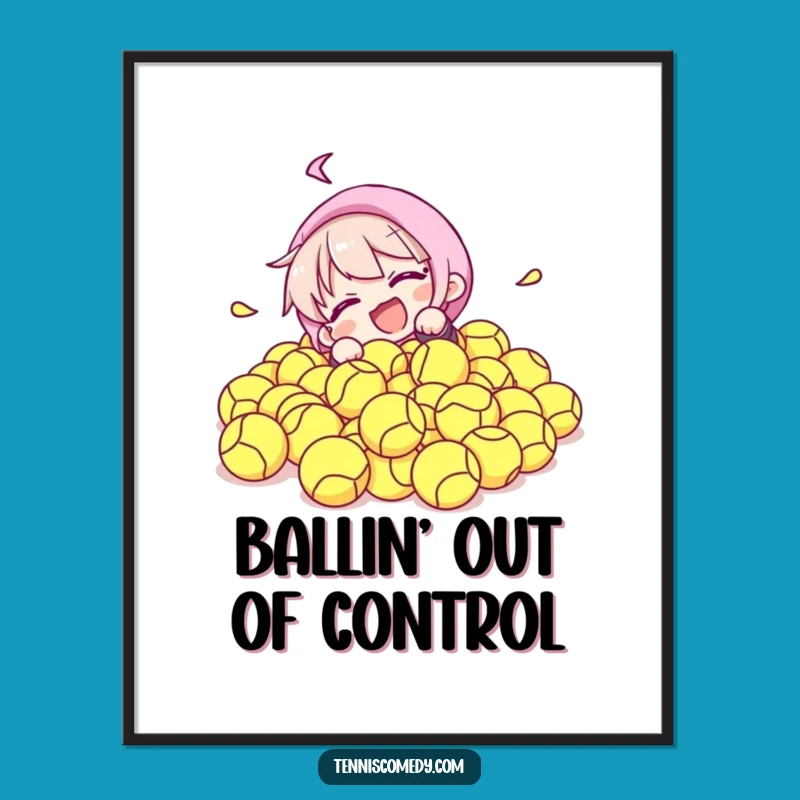 Funny Free Printable Tennis Wall Art: Comical Tumble, Downloadable Decor with Humor