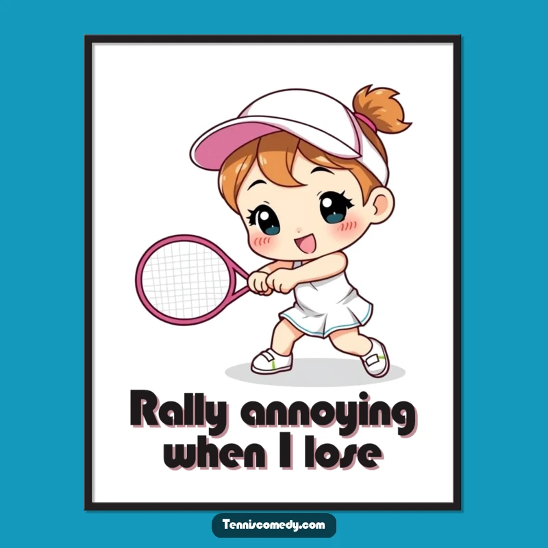 Free Printable Tennis Smash Wall Art Funny Downloadable Gift