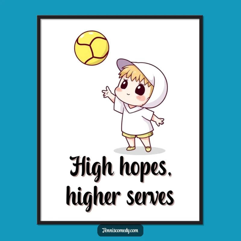 Funny Free Printable Wall Art: Spinning Tennis Ball Art - Whimsical Downloadable Home Decor!