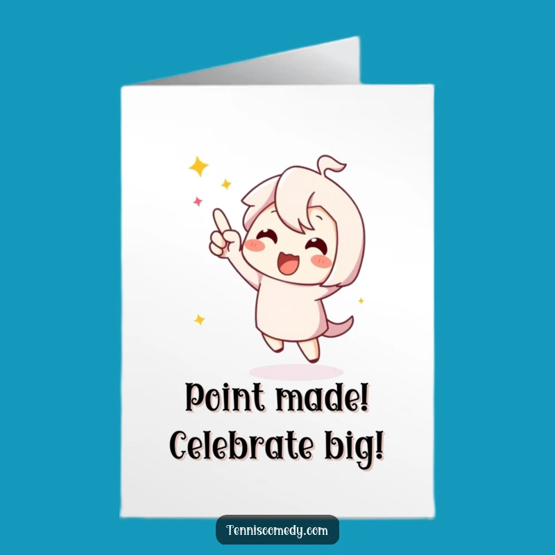 Free Printable Congrats Card: Happy Dancer Character, Joyful Downloadable Gift