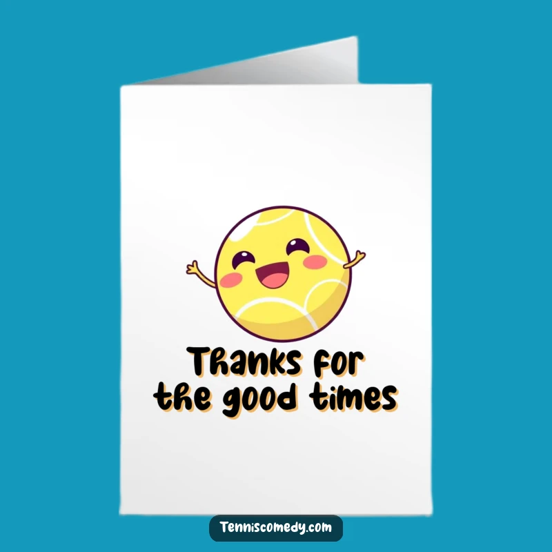 Free Printable Thank You Card: Bouncing Ball, Funny Downloadable Appreciation