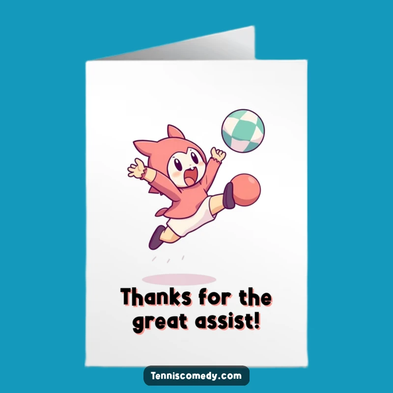 Free Printable Thank You Card: Leaping Gratitude - Energetic Downloadable