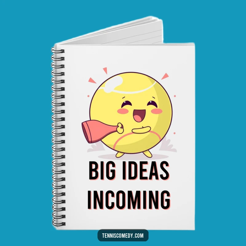 Funny Kawaii Tennis Notebook: Glee Hit, Giant Ball Notes, Ideal Funny Gift