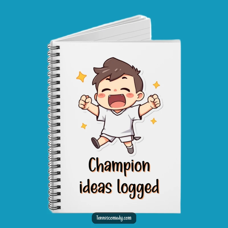 Funny Notebook: Cheerful Character's Winning Notes