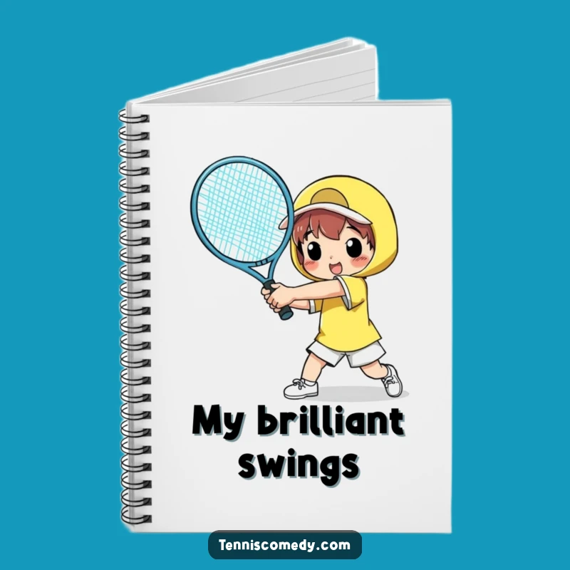 Funny Tennis Giant Racket Notebook - Jot Down Jokes, Perfect Funny Gift