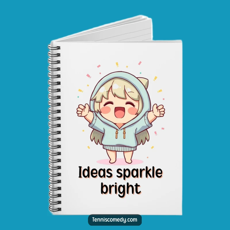 Funny Celebration Notebook: Cheerful Character with Confetti Journal