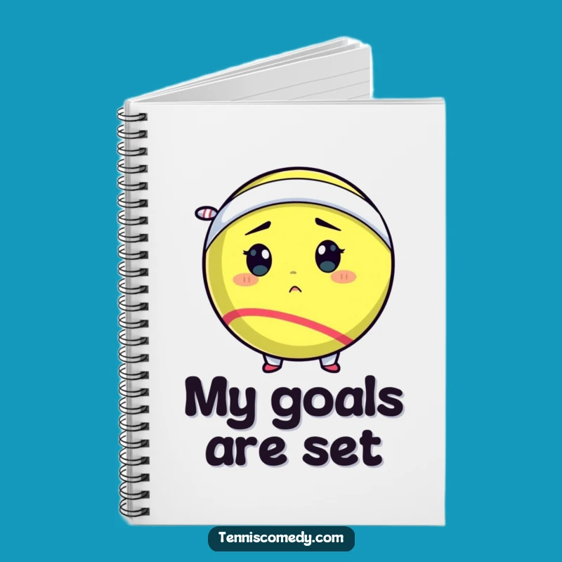 Funny Tennis Ball Notebook: Game Plan, Creative & Determined Gift!