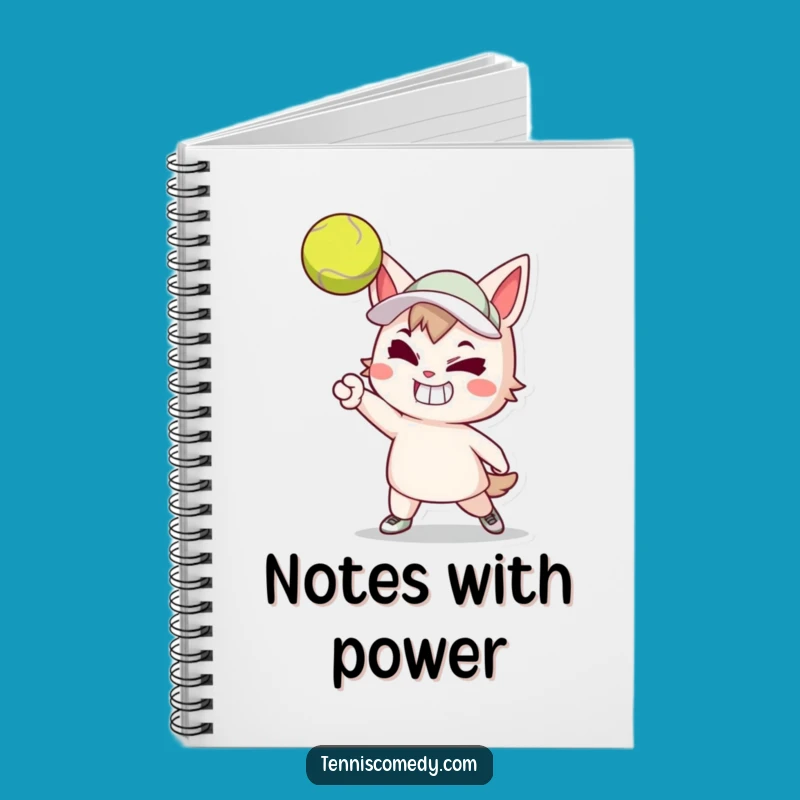Funny Tennis Serve Notebook - Determined Player Journal, Perfect Writing Gift