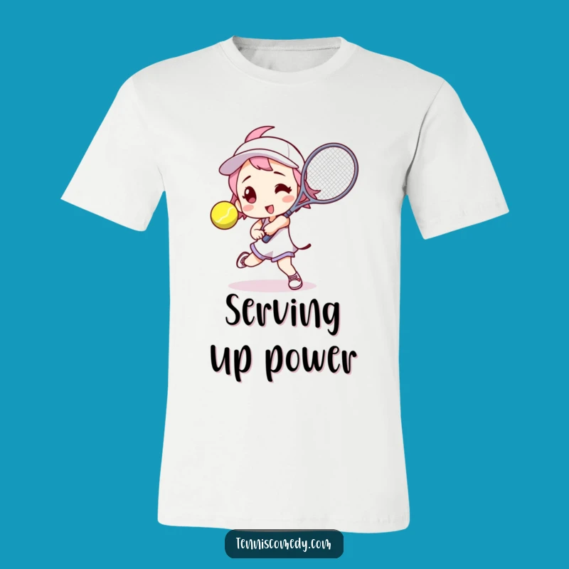 Funny Tennis Action T-Shirt: Dynamic Pose for a Hilarious Gift for Players
