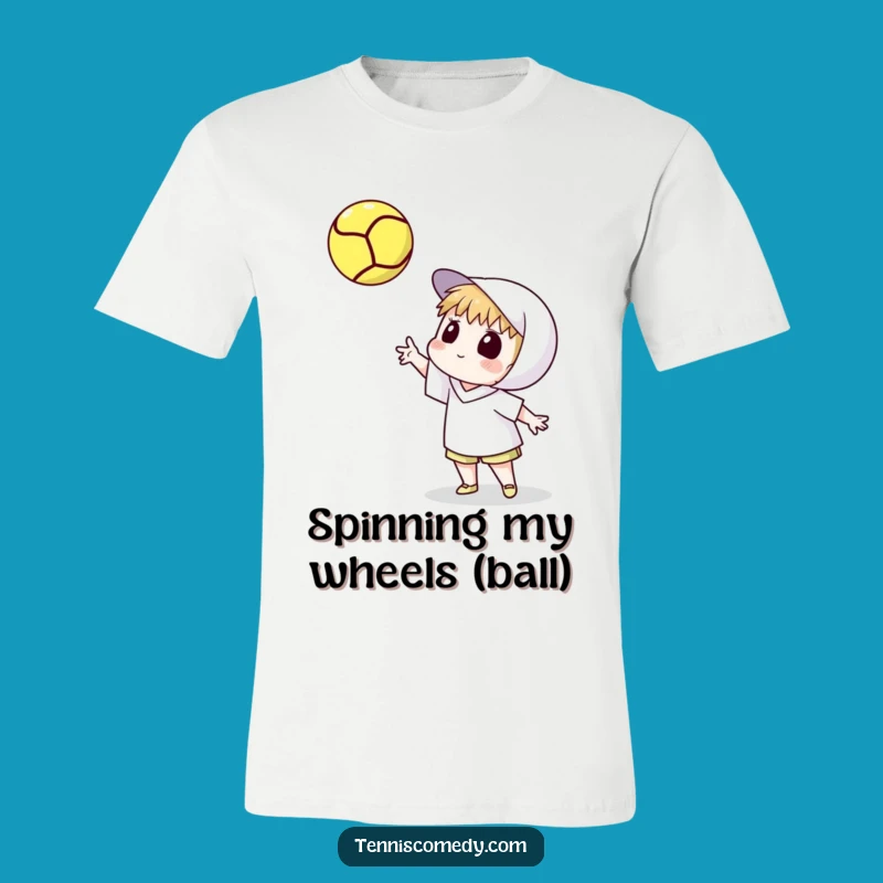 Funny Tennis Toss T-Shirt - Watching the Spin, Comedic Tennis Fan Gift