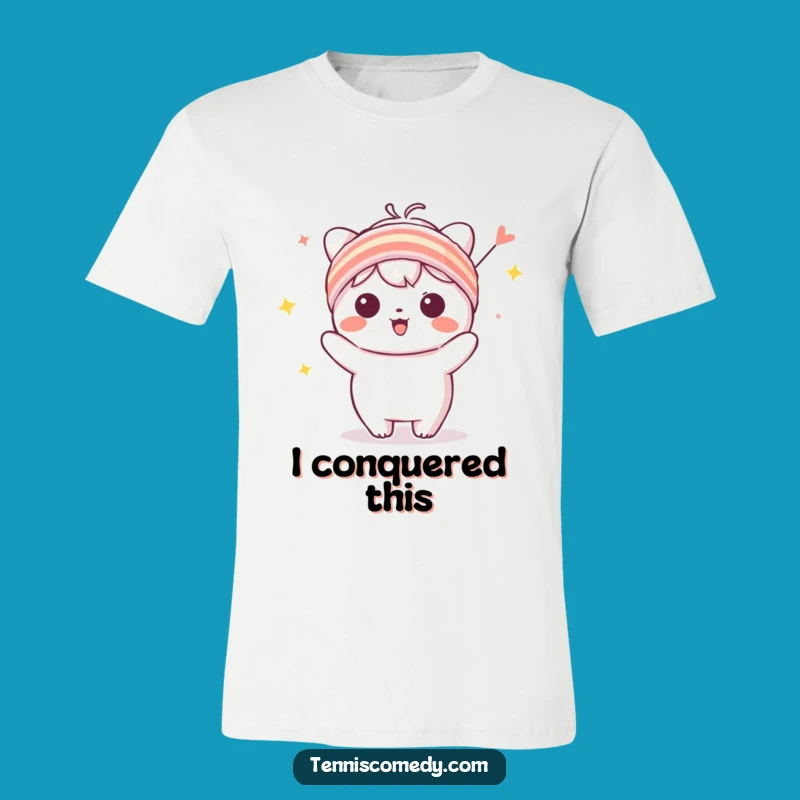 Funny Sweatband T-Shirt - Celebrating Kawaii Character Apparel