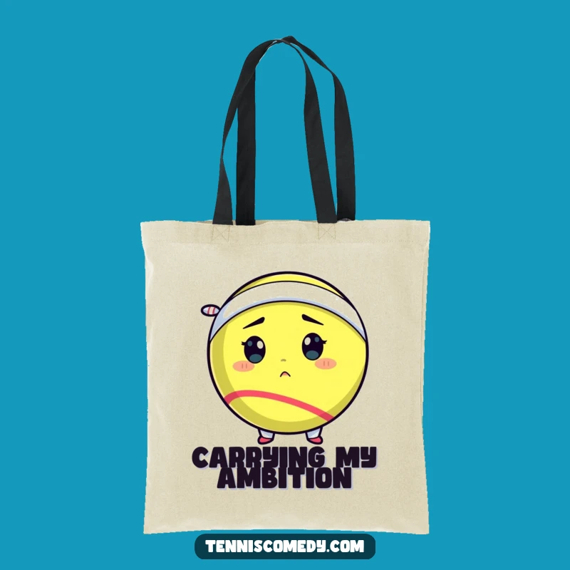 Funny Tennis Ball Tote Bag: Game Ready, Stylish & Humorous Gift!