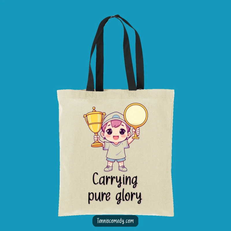 Funny Champion Tennis Trophy Tote Bag: Carry Your Championship!