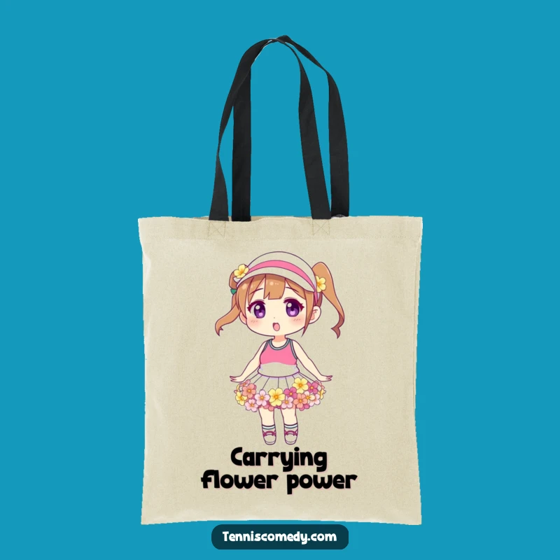 Funny Floral Tennis Skirt Tote Bag: Carry Your Essentials with Garden Chic