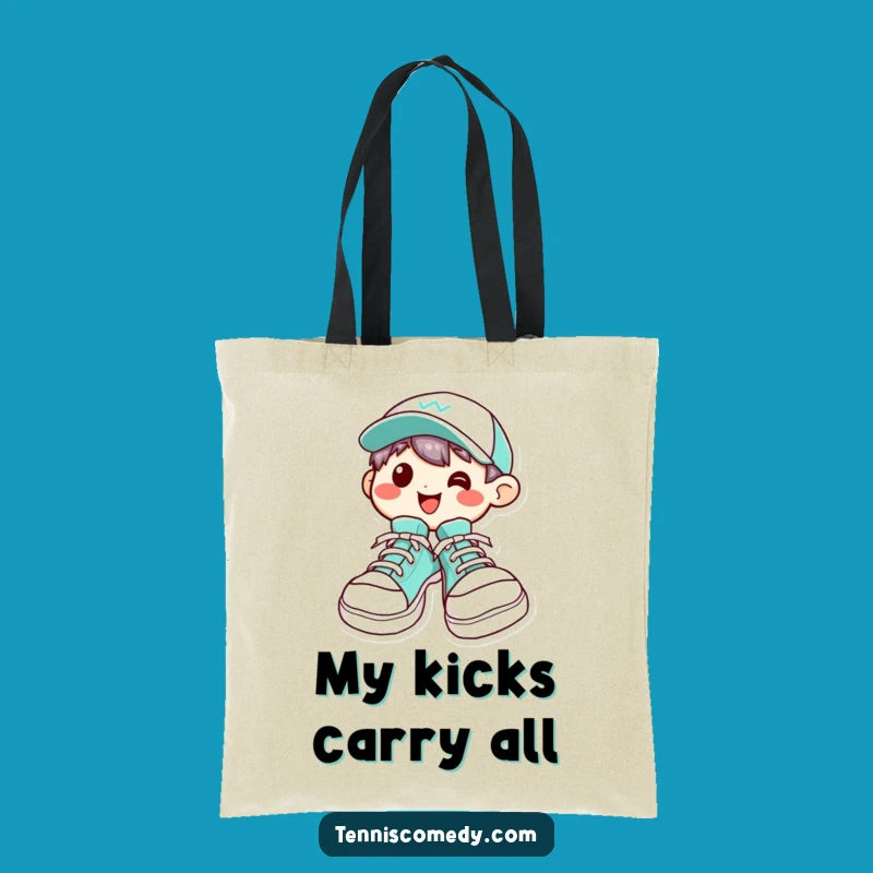 Funny Kawaii Shoe Character Tote: Grin & Giggle Bag - Practical Humorous Gift!