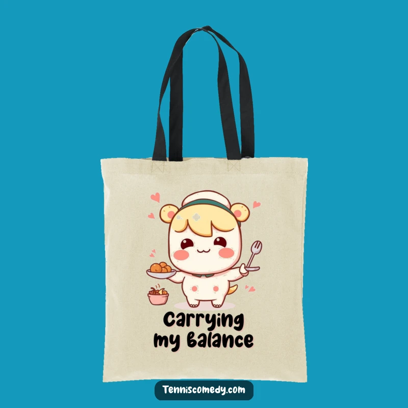 Funny Wobbly Serving Tote: Kawaii Carry-All - Practical Humorous Gift!