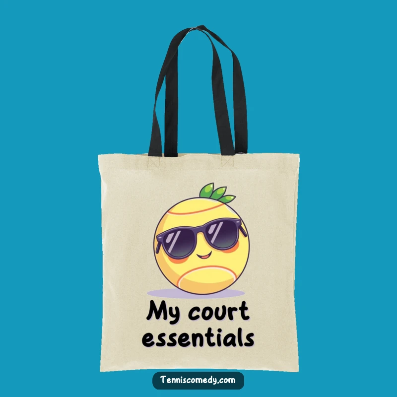 Funny Tennis Ball Sunglasses Tote Bag - Stylish & Practical Gift for Shoppers