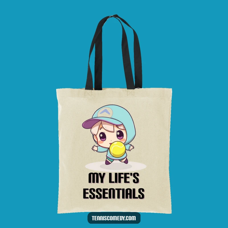Funny Tennis Ball Chase Tote Bag: Carry Your Gear with Humorous Style