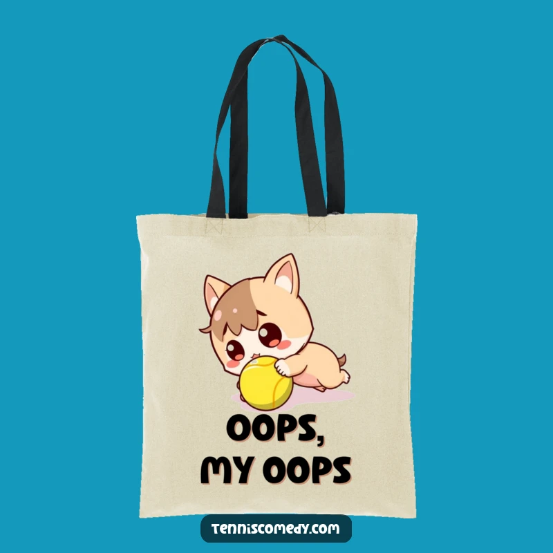 Funny Kawaii Tennis Tote Bag: Tripped Surprise Fun, Great Funny Gift